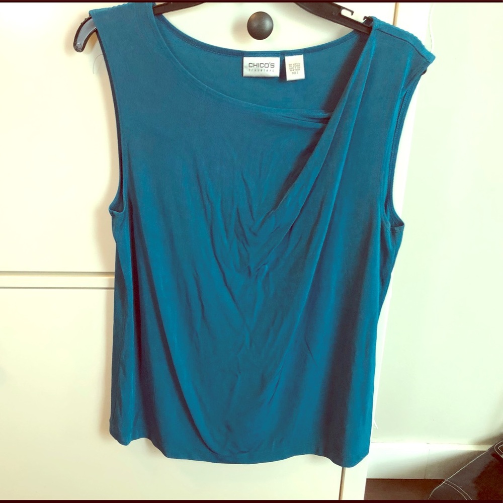 Chico’s travelers teal tank